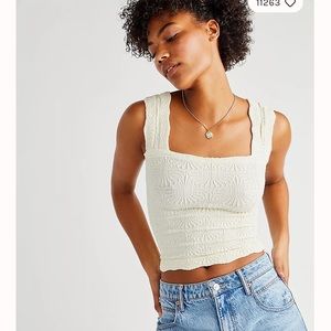 Never worn Free people love letter tank